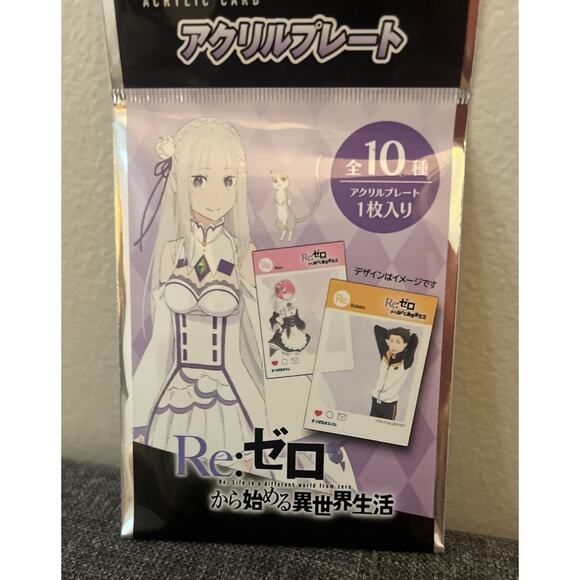 Re Zero Starting Life In Another World Blind Bag Acrylic Card Brand New - Picture 2 of 2